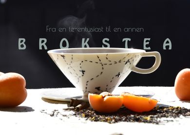 Bakt fersken svart te